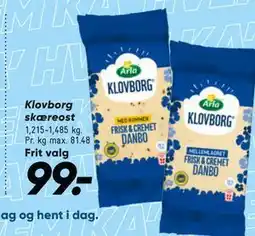 Bilka Klovborg skæreost tilbud