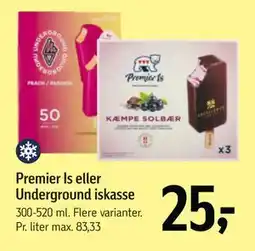 Føtex Premier Is eller Underground iskasse tilbud