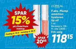 Bilka SPAR 15% på LÓréal Paris makeup tilbud