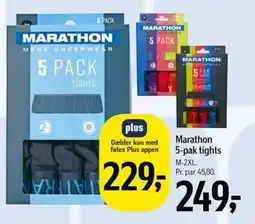 Føtex Marathon 5-pak tights tilbud