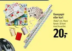 Føtex Gavepapir eller kort tilbud