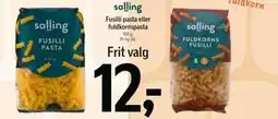 Føtex Fusilli pasta eller fuldkornspasta tilbud