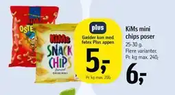 Føtex KiMs mini chips poser tilbud