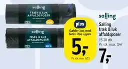 Føtex Salling træk & luk affaldsposer tilbud