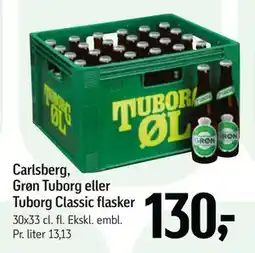 Føtex Carlsberg, Grøn Tuborg eller Tuborg Classic flasker tilbud