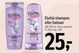 Føtex Elvital shampoo eller balsam tilbud