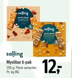 Føtex Myslibar 6-pak tilbud