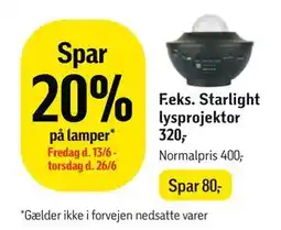 Føtex Starlight lysprojektor tilbud