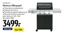 Føtex Martinsen 3500 gasgrill tilbud