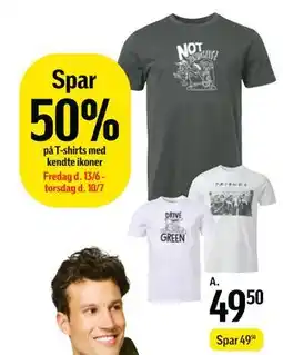 Føtex Spar 50% på T-shirts med kendte ikoner tilbud