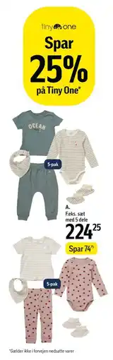 Føtex Spar 25% på Tiny One tilbud