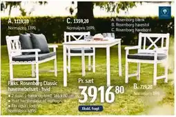 Føtex Rosenborg havebord tilbud