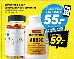 Bilka Yummylab eller Lekaform Maxi/gummies tilbud