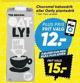 Bilka Chocomel kakodrik eller Oatly plantedrik tilbud