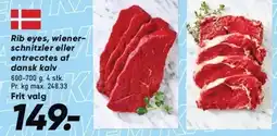 Bilka Rjb eyes, wienerschnitzler eller entrecotes af dansk kalv tilbud