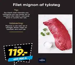 Bilka Filet mignon af tyksteg tilbud