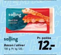 Bilka Salling Bacon i skiver tilbud