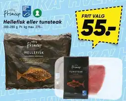 Bilka Salling Princip Hellefisk eller tunsteak tilbud