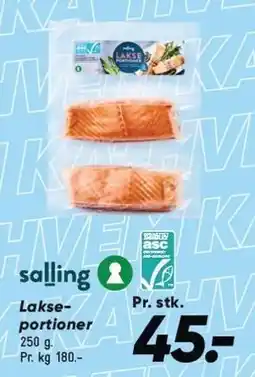Bilka Salling Lakseportioner tilbud