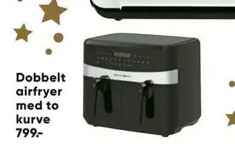 Bilka Dobbelt airfryer med to kurve tilbud