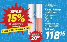 Bilka SPAR 15% på LÓréal Paris makeup tilbud