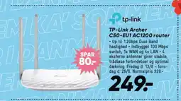 Bilka TP-Link Archer C50-EU1 AC1200 router tilbud