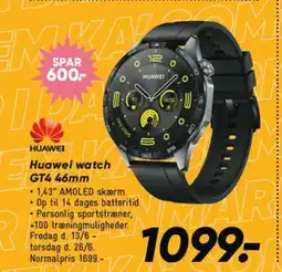 Bilka HUAWEI Huawei watch GT4 46mm tilbud