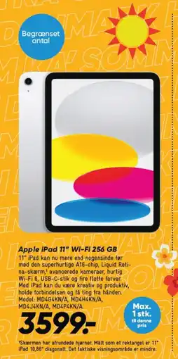 Bilka Apple iPad 11″ Wi-Fi 256 GB tilbud