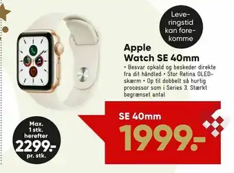 Bilka Apple Watch SE 40mm tilbud