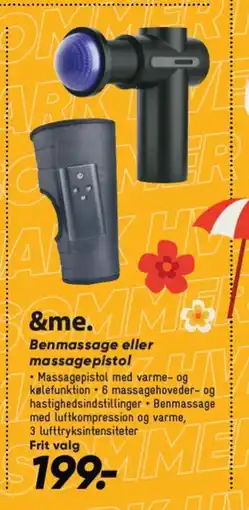 Bilka &me. benmassage eller massagepistol tilbud