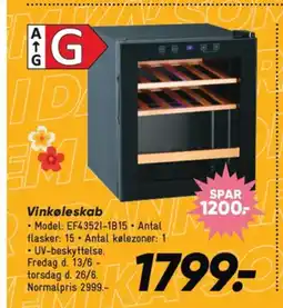 Bilka Vinkøleskab tilbud