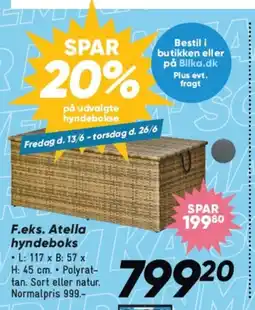 Bilka F.eks. Atella hyndeboks tilbud