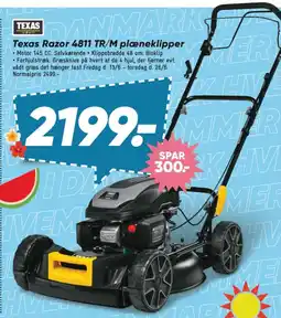 Bilka Texas Razor 4811 TR/M plæneklipper tilbud