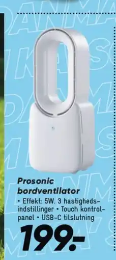 Bilka Prosonic bordventilator tilbud