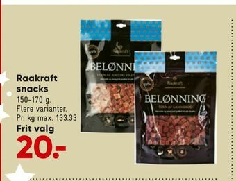Bilka Raakraft snacks tilbud