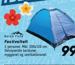 Bilka North Field Festivaltelt tilbud