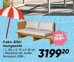 Bilka F.eks. Albir loungesofa tilbud