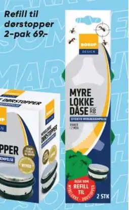 Bilka Refill til dørstopper 2-pak tilbud