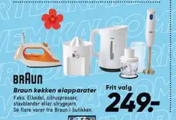 Bilka Braun køkken elapparater Frit valg tilbud