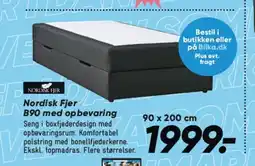 Bilka Nordisk Fjer B90 med opbevaring tilbud