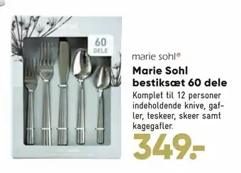 Bilka Marie Sohl bestiksæt 60 dele tilbud