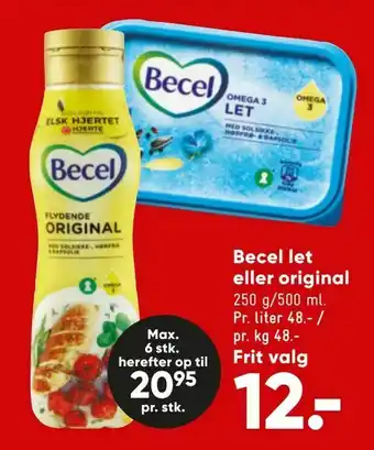 Bilka Becel let eller original tilbud