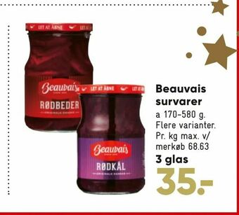 Bilka Beauvais survarer tilbud