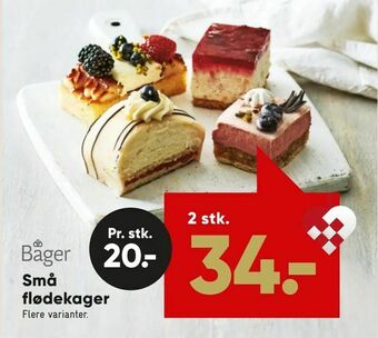 Bilka Små flødekager tilbud