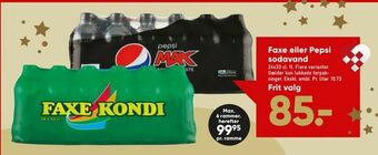 Bilka Faxe eller Pepsi sodavand tilbud