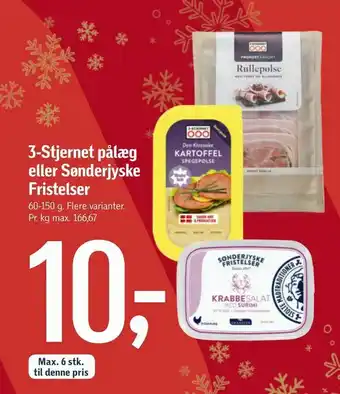 Føtex 3-Stjernet pålæg eller Sønderjyske Fristelser tilbud