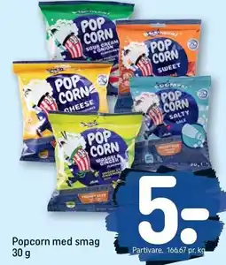 REMA 1000 Popcorn med smag 30 g tilbud
