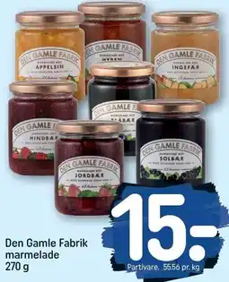 REMA 1000 Den Gamle Fabrik marmelade 270 g tilbud