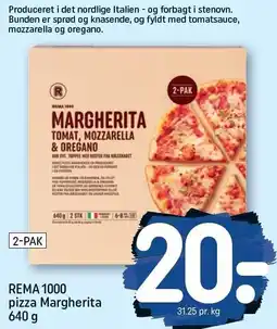 REMA 1000 REMA 1000 pizza margherita 640 g tilbud