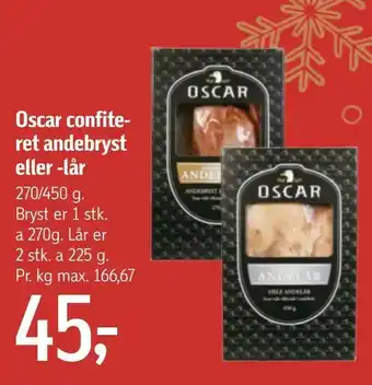 Føtex Oscar confite et andebryst eller -lår tilbud